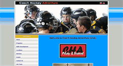 Desktop Screenshot of hockeyadventure.cz