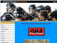 Tablet Screenshot of hockeyadventure.cz